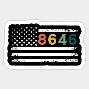 8646 anti Joe Biden Sticker